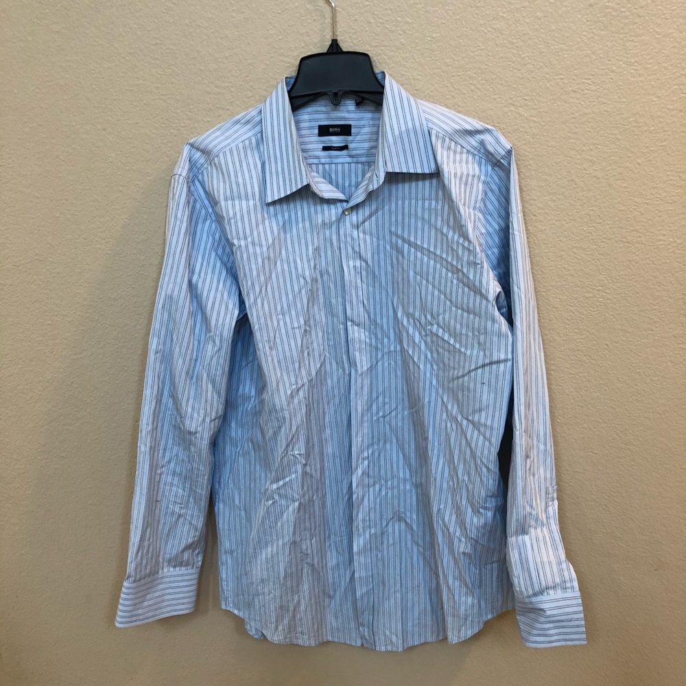 Nice Hugo Boss Slim Fit Button Down Long Sleeve
